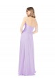 Lilac Chiffon Sweetheart Long Floor Length Sleeveless Bridesmaid Dress Norwich