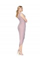 V-Back Primrose Soft Chiffon V-Neck Cocktail Length Sleeveless High Low Evening Gown / Prom Dress / Bridesmaid Dress Norwich