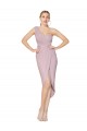 V-Back Soft Chiffon One Shoulder Cocktail Length Sleeveless High Low Evening Gown / Prom Dress / Bridesmaid Dress Norwich