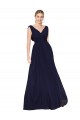 Soft Chiffon V-Neck Long Sleeveless Formal Evening Gown / Prom Dress / Bridesmaid Dress Norwich