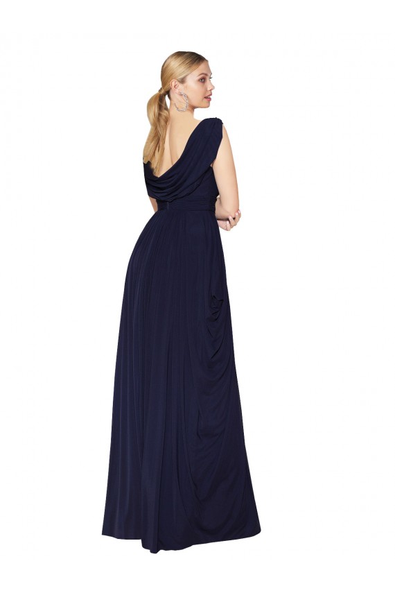 Soft Chiffon V-Neck Long Sleeveless Formal Evening Gown / Prom Dress / Bridesmaid Dress Norwich