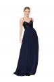 Soft Chiffon & Sequin Spaghetti Straps Long Sleeveless Semi Formal Evening Dress / Prom Dress / Bridesmaid Dress Norwich