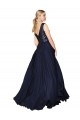 V-Back Soft Chiffon & Sequin V-Neck Long Sleeveless Semi Formal Evening Gown / Prom Dress / Bridesmaid Dress Norwich