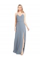 Open Back Soft Chiffon Off the Shoulder Long Sleeveless Bridesmaid Gowns Norwich