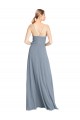 Open Back Soft Chiffon Off the Shoulder Long Sleeveless Bridesmaid Gowns Norwich
