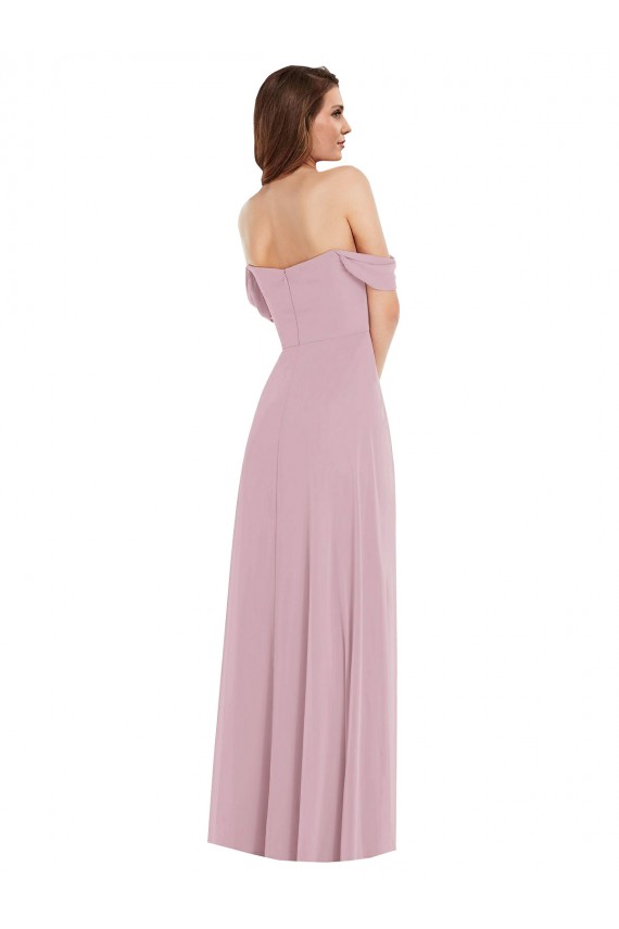 Soft Chiffon Sweetheart Long Sleeveless Black Tie Evening Gown / Bridesmaid Dress Norwich