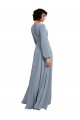 Soft Chiffon V-Neck Long Long Sleeves Bridesmaid Dress / Formal Dress Norwich
