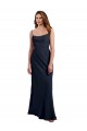 Open Back Soft Chiffon Spaghetti Straps Long Sleeveless Evening Dress / Bridesmaid Dress Norwich