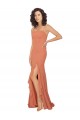 V-Back Soft Chiffon Square Neck Long Sleeveless Bridesmaid Dress Norwich