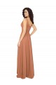 V-Back Sage Chiffon V-Neck Long Sleeveless Bridesmaid Dress / Evening Dress Norwich