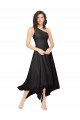 Soft Chiffon One Shoulder Midi Length Sleeveless High Low Bridesmaid Dress Norwich