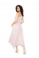 Soft Chiffon One Shoulder Midi Length Sleeveless High Low Bridesmaid Dress Norwich
