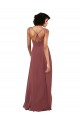 Open Back Soft Chiffon V-Neck Long Sleeveless Formal Evening Gown / Bridesmaid Dress Norwich