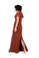 Soft Chiffon V-Neck Long Cap Sleeves Bridesmaid Dress / Formal Dress Norwich