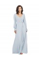 Soft Chiffon V-Neck Long Long Sleeves Formal Dress / Bridesmaid Dress Norwich