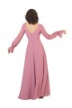 Soft Chiffon V-Neck Long Long Sleeves Formal Dress / Bridesmaid Dress Norwich