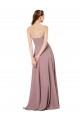 Low Back Soft Chiffon Strapless Long Sleeveless Formal Dress / Bridesmaid Dress Norwich