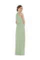 Soft Chiffon High Neck Long Sleeveless Semi Formal Evening Dress / Bridesmaid Dress Norwich