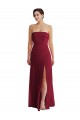 Low Back Soft Chiffon Strapless Long Sleeveless Formal Evening Gown / Bridesmaid Dress Norwich