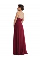 Low Back Soft Chiffon Strapless Long Sleeveless Formal Evening Gown / Bridesmaid Dress Norwich