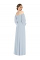 Soft Chiffon Off the Shoulder Long Puff Sleeves Formal Evening Gown / Bridesmaid Dress Norwich