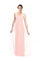 Luxe Chiffon V-Neck Long Sleeveless Bridesmaid Dress Norwich