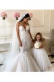 Tulle & Lace Bateau Neckline Chapel Train Sleeveless Flower Girl Dress Norwich