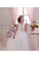 Keyhole Back Tulle & Lace High Neck Long Sleeveless Little Flower Girl Dresses Norwich