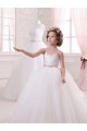 Tulle Sweetheart Chapel Train Sleeveless Flower Girl Dress Norwich
