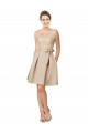 Satin & Lace Sweetheart Knee Length Sleeveless Bridesmaid Dress Norwich