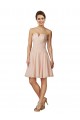 Soft Chiffon & Lace Sweetheart Knee Length Sleeveless Bridesmaid Dress Norwich