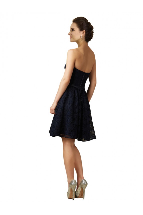 Lace V-Neck Knee Length Sleeveless Bridesmaid Dress Norwich
