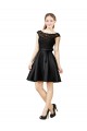 V-Back Satin & Lace Illusion Neck Knee Length Sleeveless Bridesmaid Dress Norwich