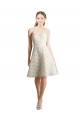 Lace Sweetheart Knee Length Sleeveless Bridesmaid Dress Norwich