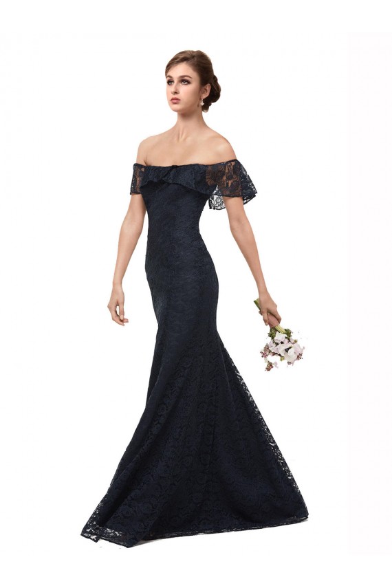 Lace Off the Shoulder Long Flutter Sleeves Prom Dress / Bridesmaid Dress Norwich