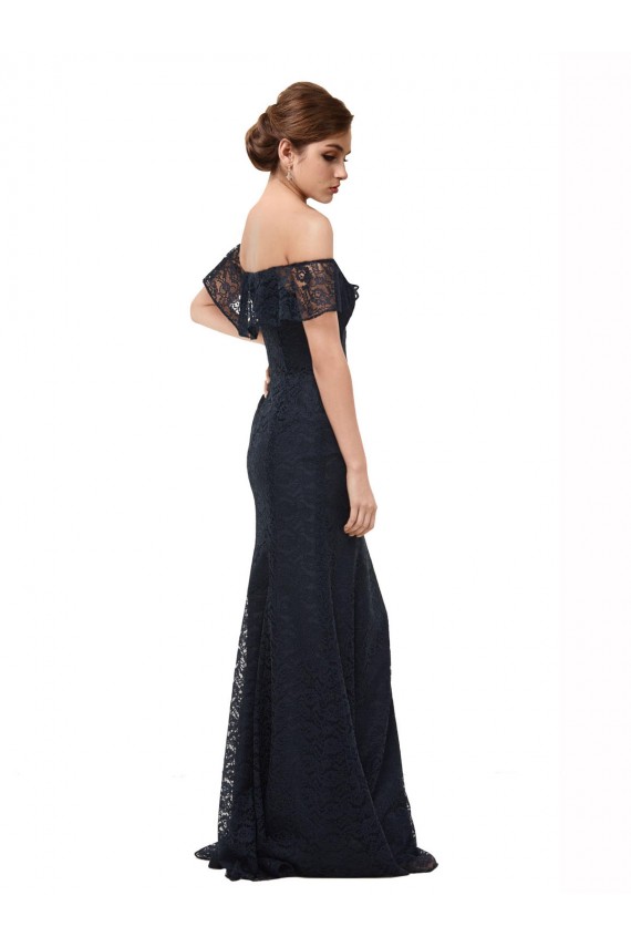 Lace Off the Shoulder Long Flutter Sleeves Prom Dress / Bridesmaid Dress Norwich