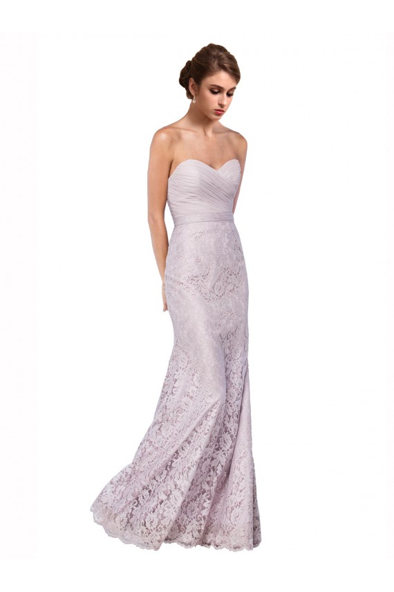 Lace Sweetheart Long Sleeveless Bridesmaid Dress / Evening Dress Norwich