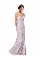 Lace Sweetheart Long Sleeveless Bridesmaid Dress / Evening Dress Norwich