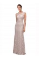 Lace Illusion Neck Long Sleeveless Prom Dress / Bridesmaid Dress Norwich