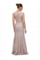Lace Illusion Neck Long Sleeveless Prom Dress / Bridesmaid Dress Norwich