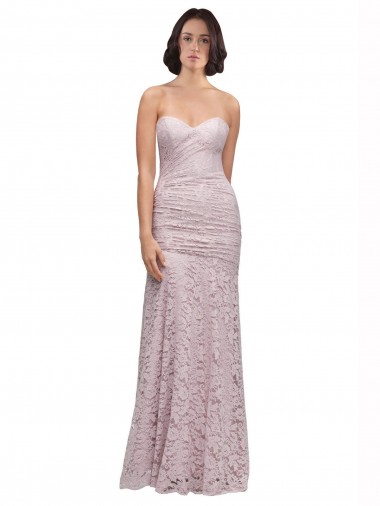 Lace Sweetheart Long Sleeveless Prom Dress / Bridesmaid Dress Norwich