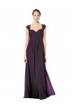 Keyhole Back Soft Chiffon & Lace Sweetheart Long Sleeveless Formal Dress / Bridesmaid Dress Norwich