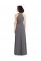Soft Chiffon & Lace Halter Neck Long Sleeveless Bridesmaid Dress Norwich