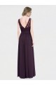 V-Back Chiffon & Lace V-Neck Long Sleeveless Bridesmaid Dress / Evening Dress Norwich