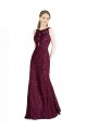 Keyhole Back Lace Illusion Neck Long Sleeveless Prom Dress / Bridesmaid Dress Norwich
