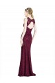 Keyhole Back Lace Illusion Neck Long Sleeveless Prom Dress / Bridesmaid Dress Norwich