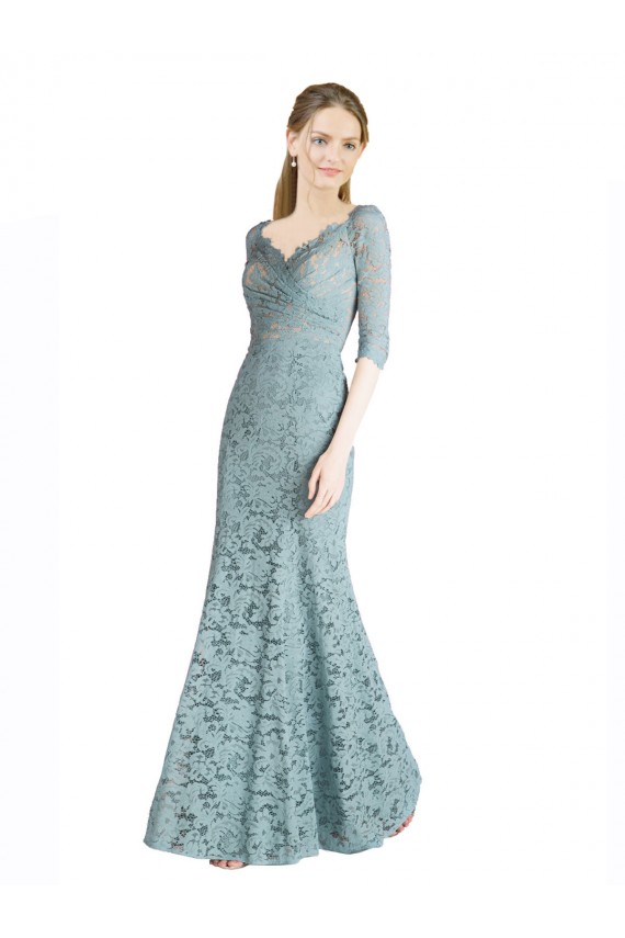 Lace Sweetheart Long Half Sleeves Prom Dress / Bridesmaid Dress Norwich