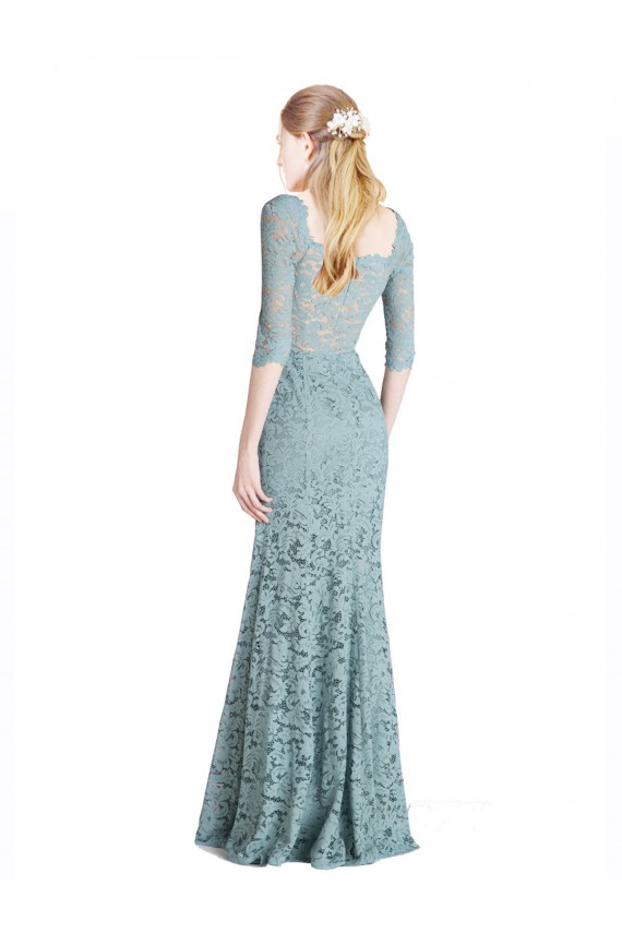 Lace Sweetheart Long Half Sleeves Prom Dress / Bridesmaid Dress Norwich