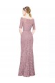 Lace Off the Shoulder Short Sleeves Long Prom Dress / Bridesmaid Dress Norwich