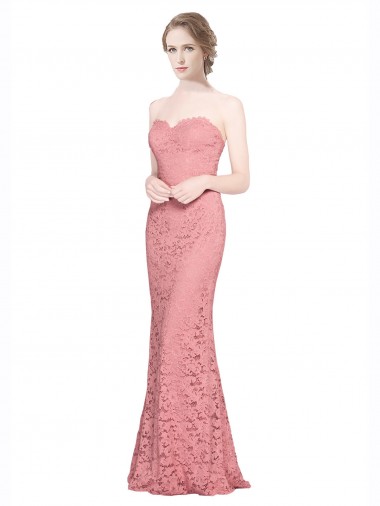 Lace Sweetheart Long Sleeveless Formal Dress / Bridesmaid Dress Norwich
